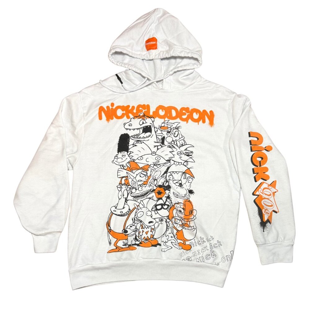 90s Nickelodeon Character Hoodie Rugrats, Ren & Stimpy, Rocko Youth M
